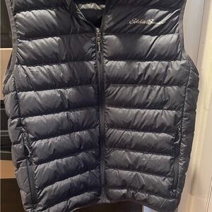 Eddie Bauer Charcoal Quilted Vest